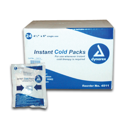 Dynarex Instant Cold Pack 4 x 5 (Case of 24) - Pet Evac Pak